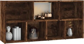 vidaXL Βιβλιοθήκη Καπνιστή Δρυς 50 x 25 x 106 εκ.