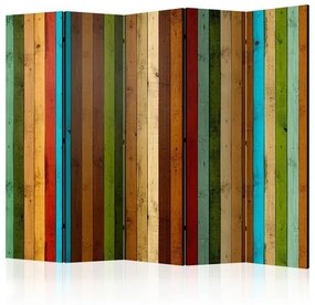 Διαχωριστικό με 5 τμήματα - Wooden rainbow II [Room Dividers]