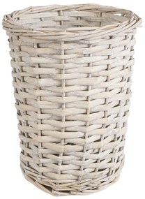 Καλάθι - Κασπώ Domingo 20592 Φ19x24cm White-Beige GloboStar Ξύλο