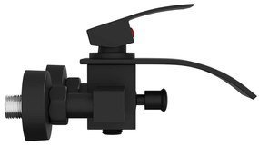 vidaXL Μίξερ ντους Μαύρο G 1 / 2 ίντσες