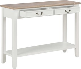 vidaXL Τραπέζι Κονσόλα Λευκό 110 x 35 x 80 εκ. Ξύλινο