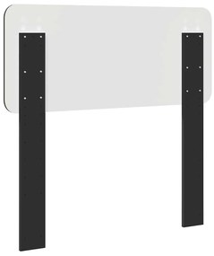 vidaXL Κεφαλάρι Μαύρη Οξυά 80 cm Επεξεργασμένο ξύλο