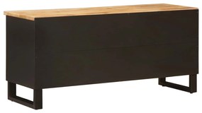 vidaXL Ντουλάπι TV με ράφι Καφέ 100 x 33,5 x 46 εκ Στερεό ξύλο μάνγκο