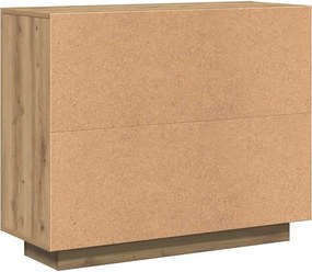 vidaXL Μπουφές Αρτισιανή Δρυς 92x35x75 εκ. από Επεξεργασμένο Ξύλο