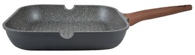 Τηγάνι Γκριλιέρα 01-1216 Stone 28Cm Χυτό Αλουμίνιο Anthracite Estia 28cm Aluminium