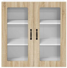 vidaXL Ραφιέρα τοίχου LUCCA Sonoma Δρυς 80 x 31 x 80 εκ.
