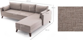 Corner Sofa Bella Corner Sofa Right 1 - Cream Cream