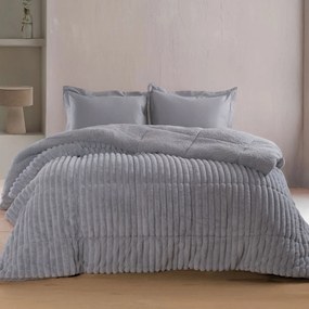 Γούνινο Κουβερτοπάπλωμα Υπέρδιπλο (220x240) Rythmos Butter L.Grey