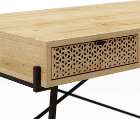 Γραφείο εργασίας Naive Megapap χρώμα sapphire oak 113,4x60x77,5εκ.