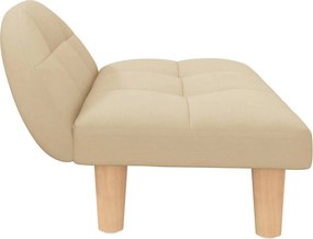 vidaXL Κρεβάτι Σκύλου Κρεμ 70 x 52 x 30 εκ. Υφασμάτινο