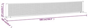 ΔΙΧΤΥ ΤΕΝΙΣ ΜΑΥΡΟ &amp; ΚΟΚΚΙΝΟ 500 X 100 X 87 ΕΚ. ΑΠΟ ΠΟΛΥΕΣΤΕΡΑ 93758