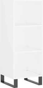 vidaXL Ντουλάπι Λευκό 34,5 x 34 x 180 εκ. από Επεξεργασμένο Ξύλο