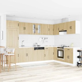 vidaXL Ντουλάπα Κουζίνας με αποθήκευση 2 pcs Καφέ 80 x 46 x 81.5 εκ