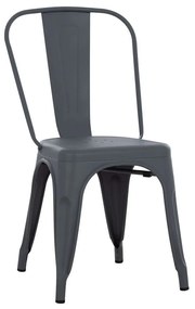 Καρέκλα Melita HM8641.10 43x50x82cm Grey Μέταλλο