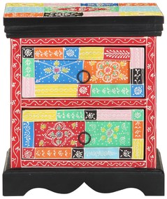 vidaXL Κομοδίνο Πολύχρωμο 40x35x45 εκ Ξύλο