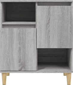 vidaXL Ντουλάπι 2 τεμ. Γκρι Sonoma 60x35x70 εκ. από Επεξεργασμένο Ξύλο