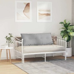 vidaXL Μαξιλάρι Πλάτης Σκίουρος Γκρί 120 x 50 x 19 cm ύφασμα