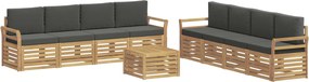 vidaXL Σετ Καναπέ 9 pcs Άσπρο και Ανθρακί 59 x 59 x 37 εκ Πολυεστέρας