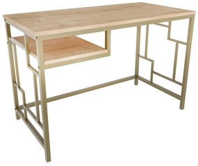 Γραφείο Kennesaw 322RTC1466 120x60x74,8cm Gold-Oak