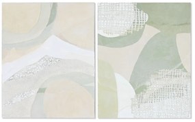 Πίνακας Home ESPRIT Αφηρημένο Σύγχρονη 80 x 3,8 x 100 cm (x2)