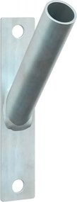 vidaXL Στήριγμα Σημαίας Ασημί 15 x 3 x 0,35 εκ. Ατσάλι
