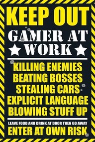 Αφίσα Gaming - keep out, (61 x 91.5 cm)