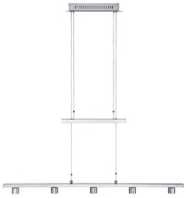 Σώμα Κρεμαστού Φωτιστικού 5xLED 4W Νίκελ ματ m6 - LED 8 Fischer Honsel 13047 Νίκελ Ματ