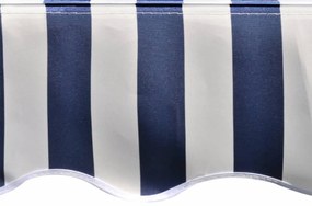 vidaXL Τεντόπανο Μπλε / Λευκό 5 x 3 μ. από Καραβόπανο