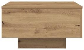 vidaXL Τραπέζι Καφέ με LED Φώτα Artisan Oak 55x55x31 εκ
