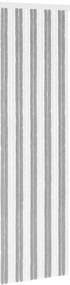 vidaXL Κουρτίνα εντόμων Chenille Γκρι και Λευκό 56 x 200 cm 100% PP