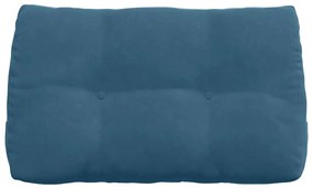 vidaXL Μαξιλάρι Πλάτης Μπλε 80 x 24 x 50 εκ Βελούδο