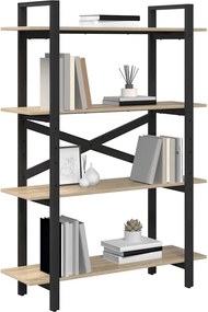 vidaXL Ράφι Βιβλίων Δρύς Sonoma 100 x 33,5 x 140 εκ Επεξεργασμένο ξύλο