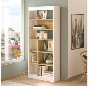 Βιβλιοθήκη &quot;VIANA&quot; σε χρώμα felt/λευκό 76x25x170