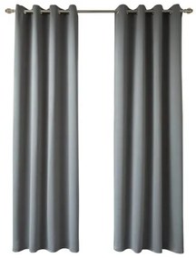 Beauty Home Κουρτίνα Blackout σκίασης με 8 κρίκους Art Ideal 8400 140x270 Ανθρακίτης
