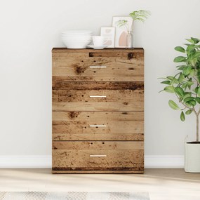 vidaXL Πλαϊνό γραφείο Παλαιό ξύλο 60 x 39 x 80 εκ Επεξεργασμένο ξύλο