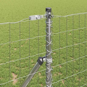 vidaXL Ευρωπαϊκή Στήριξη Φράχτη 25 x 1 m Γαλβανισμένος Χάλυβας Ασημί