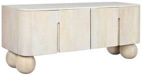 Τηλεόραση Home ESPRIT Λευκό Ξύλο από Μάνγκο 140 x 40 x 58 cm