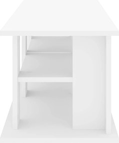 vidaXL Βάση τηλεόρασης Λευκό 96 x 35 x 33,5 εκ