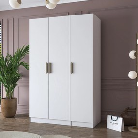 Ντουλάπα Λευκό BRAOTOR 135x57.5x210