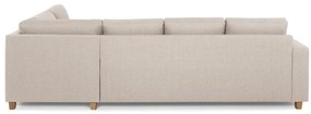 Γωνιακός Καναπές Scandinavian Choice C166, Beige, Δρυς, 287x199x79cm, Πόδια: Ξύλο | Epipla1.gr