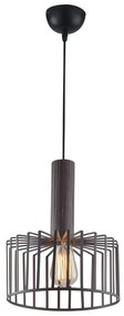 Φωτιστικό Οροφής Dayton I-DAYTON-S25 BRO 1xE27 Φ25cm 135cm Bronze Luce Ambiente Design Metal