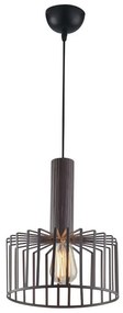 Φωτιστικό Οροφής Dayton I-DAYTON-S25 BRO 1xE27 Φ25cm 135cm Bronze Luce Ambiente Design Μέταλλο