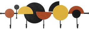 Κρεμάστρα Τοίχου Semicircles Πορτοκαλί/Κίτρινη 80x5x25,5 εκ. - Κίτρινο