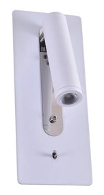 Φωτιστικό Τοίχου - Απλίκα SE 129-1AW CRUZ WALL LAMP WHITE MAT 1B1