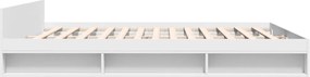 vidaXL Πλαίσιο Κρεβατιού με Συρτάρια Χωρίς Στρώμα Λευκό 200x200 εκ.