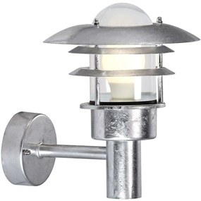 Φωτιστικό Τοίχου Lønstrup 22 71431031 22x26,5cm 1xE27 60W IP44 Steel Nordlux Steel,Glass