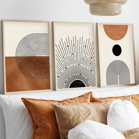 Κάδρα (Σετ 3Τμχ) 693BSE1465 50x70cm Multi Wallity Vertical Mdf, Wood