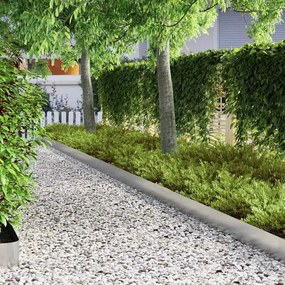 vidaXL Περίγραμμα γκαζόν 4 pcs Ασημί 450 x 0.05 x 15 εκ