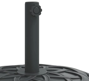 vidaXL Βάση Ομπρέλας Ασημί για Ιστό Ø38/48 χιλ. 12 κ. Γρανίτη