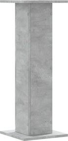 vidaXL Βάσεις Φυτών 2 τεμ. Γκρι Σκυρ. 30x30x80 εκ. Επεξεργασμένο Ξύλο